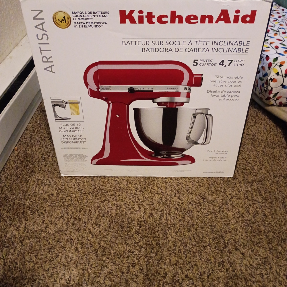 KitchenAid Artisan Mixer in Bold Red